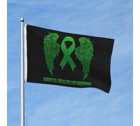 Outdoor Bandiera Della Casa Mental Health Awareness Bandiera Da Esterno Decorazione Bandiera Pirati Per Barca, Cortile, Camion, 3X5 Ft