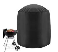Outdoor BBQ Cover, Burner Protection Grill Shield, Ergonomic Sturdy All-Weather Design with Adjustable Fit for Picnic, Hiking, Fishing, Grilling Trips, Gray and Black
