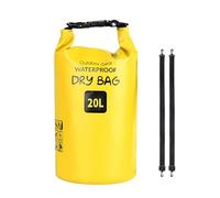 Outdoor Beach Buckled Storage Sacchi Impermeabili Dry Bag Nuoto Borsa Galleggiante Dry Gear Borse per Campeggio Escursionismo Trekking Zaino Zaino, Giallo, 20 l