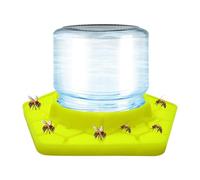 Outdoor Bee Waterer, Esagonale Shape Feeder, 250 ml Portable Jar for Backyard Garden, Trasparente Sturdy Build Feature, Pollinator Support Tool, Farm Park Lawn Home Nature Lovers