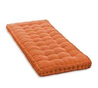 Outdoor Bench Cushion - 10cm Thick Seat Cushions for 2/3 Seater Cotton Sofa Swing 100cm/120cm Floor Mattress for Home Garden Patio (140x40cm Gray)