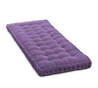 Outdoor Bench Cushion for 2-3 Seater 140x50cm Cotton Sofa Floor Seat Pad Ideal for Home Garden Patio Swing - Purple Color Comfortable &