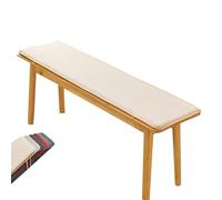 Outdoor Bench Cushion Washable Seat Pad for Garden Patio & Living Room 120x35x2cm Milk White Windowsill Floor And Entryway Use