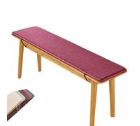 Outdoor Bench Cushion Washable Seat Pad for Garden Patio Living Room & Kitchen 150x30x2cm Ideal for Window Sills & Floors - Wine Red