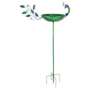 Outdoor Bird Bath - Metal Weather Resistant Birdbath with Decorative Animal Design, Rust-Proof Hanging Bird Water Tray for Garden, Patio & Deck, Hummingbird Friendly