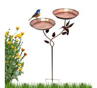 Outdoor Bird Bath - Rustproof Metal with Removable Bowl, Garden Birdbath for Lawn Deck Patio Yard Balcony | Decorative Rustproof Metal Bird Water Feature for Hummingbirds, Garden Pond, Outdoor Decor