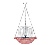 Outdoor Bird Bath - Solar Pump Animals Bowl | Wild Fountain for Outdoors Parrot Parakeet Hummingbird Patio Yard Balcony Recinzioni, Floating Power Solar-Powered Water-Feature Hanging Basin Garden Set