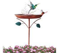 Outdoor Bird Baths, Tall Freestanding Water Feeder Bowl, 33.86x9.45x9.45 Inch Birdfeeder Pet Supplies, Decorative Garden Accent for Backyard Landscaping, Easy Assembly and Cleaning