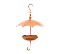 Outdoor Bird Feeder - Garden Wildlife Feeding Decor | Rust Resistant Structure with Seed Holder Design, Metal Waterproof Hanging Station, Hanging Feeder for Yard Patio Balcony Fence
