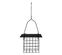 Outdoor Bird Feeder - Metal Feeding Cage 15cm, Squirrel Proof Holder | Wild Bird Attractor For Hummingbirds, Finches, Chickadees, Garden, Yard, Patio, Tree, Balcony, Porch Use