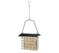 Outdoor Bird Feeder - Metal Hummingbird Seed Holder, Weatherproof Garden Accessory for Backyard Balcony, Apartment Fence Porch Patio, Wildlife Feeding Station for Birds Enjoyment
