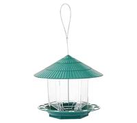 Outdoor Bird Feeder, Waterproof Bird Food Station, Large Capacity Hanging Feeding, 7.68 Inches Compact Bracket, Ideal for Yard, Fence, Branch, Garden Use, Backyard and Wild Birds