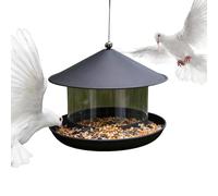 Outdoor Bird Feeder - Weatherproof Large-Capacity Metal Squirrel-Proof Feeder for Yard, Patio, Porch, Pathway, Park, Lawn, Feeding Wild Birds, Hummingbirds, Finches, and Sparrows