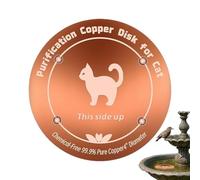 Outdoòr Birdbaths - Vasca per uccelli, disco in rame da 40 g, con autopulente mantiene l'acqua fresca, adatta per fontane, accessorio per esterni amichevole tutto l'anno puro al 99,99%