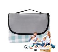 Outdoor Blanket - Large 59 x 78 Inch Waterproof Foldable Mat with Carry Handle and Non-Slip Backing| Comfortable Travel Accessory for Picnic, Camping, Poolside, Porch, Balcony, Beach, Music Festival