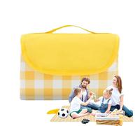 Outdoor Blanket - Large 59 x 78 Inch Waterproof Foldable Mat with Carry Handle and Non-Slip Backing| Comfortable Travel Accessory for Picnic, Camping, Poolside, Porch, Balcony, Beach, Music Festival