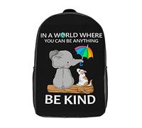 Outdoor Borsa Da Viaggio In A World Where You Can Be Anything Be Kind Zainetto Scuola Unisex Zaino Scuola Per Trekking, Studenti, Adulti, 42X32X14Cm