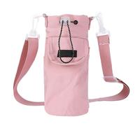 Outdoor Bottle Carrier, Water Bottle Holder, Water Bottle Bag, Travel Cup Cover, Adjustable Insulated Water Bottles Sling Bag with Strap, 10x10x23 cm for Hiking, Camping, and Fishing, Nylon Material