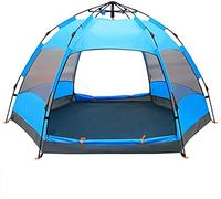 Outdoor Camping Tent Tent Fully Automatic Double Hydraulic Tent Two Doors Four Windows Outside 5-8 People Hexagonal Outdoor Camping Tent