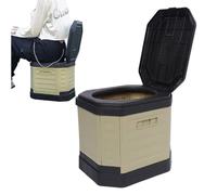 Outdoor Camping Toilet | Folding Potty Tent Bucket Toilet - Portatile Bathroom Potty Garbage Bucket Outdoor Gear for Travel Trailer Road Trips Picnic Camping Campervan