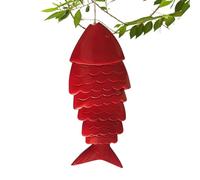 Outdoor Carp Garden Decoration, Koi Fish Decor, Outdoor Carp Fish Eave Ornament, Outdoor Koi Fish Wind Chime, Garden Wind Chime Decoration, Decorative Garden Koi Wind Chime, for Outdoor Garden