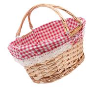 Outdoor Carrying Basket For Picnic Cestino Vimini Da Grande Rattan
