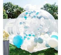 Outdoor Clear Inflatable Bubble Tent with Blower - Waterproof And Windproof PVC Dome Tent for Camping, Parties, And Weddings Vision