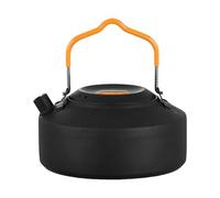 Outdoor Coffee Pot - Stainless Steel Camping Kettle, Portable Water Tea Pot | Rubber Handle Quick Boil Ribbed Base Portable Anti-Rust Camping Pots Tea Kettle Compact Lightweight Kettles for Home