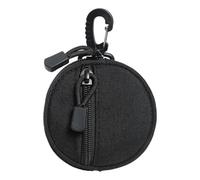 Outdoor Coin Purse, Travel Coin Purse, Round Change Bag, Coin Wallet, Small Coin Purse, Earphone Pack, Key Case, Waist Bag For Hiking, Climbing, Cycling, Shopping, Nero, Consulte la descripción