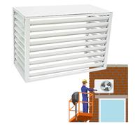 Outdoor Copertura Per Condizionatore, Copertura AC In Alluminio Mobile Copri Condizionatore D'aria Per Finestra Impermeabile Antipolvere Anti Neve Da Esterno Proteg(Size:1.5P-100*70*50cm,Color:Bianco)