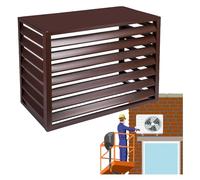 Outdoor Copertura Per Condizionatore, Copertura AC In Alluminio Mobile Copri Condizionatore D'aria Per Finestra Impermeabile Antipolvere Anti Neve Da Esterno Prote(Size:1.5P-100*70*50cm,Color:Marrone)