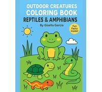 Outdoor Creatures Coloring Book: Reptiles & Amphibians