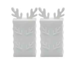 Outdoor Curtains Weights, Heavy-Duty Waterproof Curtain Magnets, Summer Patio Curtains, Wind-Resistant Drapery Clips for Christmas Decor, Day, Night Use, 2.56x1.34x0.94 inches, White, Black