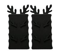 Outdoor Curtains Weights, Heavy Duty Waterproof Magnets, 2.56x1.34x0.94inches, Wind-Resistant Fasteners, Easy Clip-On Installation, Ideal for Patio, Pergola, Balcony, Bedroom, Canopy, White/Black