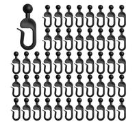 Outdoor Drape Hooks - 0.85x0.35x0.16cm Netting Hooks | Rustproof Hangers Multi-purpose Pergola Drape Rings For Indoor Outdoor Bedroom Kitchen Bathrooms Living Room Garden Fence Yard Patios Balcony