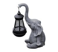 Outdoor Elephant Sculpture Resin Ornaments Light-sensing