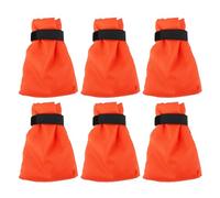 Outdoor Faucet Cover 6 Pack | Thickened Freeze Protection for Winter | Water Tap Cover Fits Most Standard Faucets | Insulated Frost Protection for Outdoor Spigots/Hose Bibs (Orange)