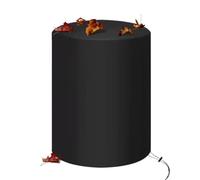 Outdoor Fire Pit Cover with Drawstring | Oxford Cloth, 210D/420D, 65 x 65 x 95 cm | Waterproof Dust-Proof Protective Cover For Round & Square Fire Pits | All Weather UV Resistant Patio F' ire Bowl
