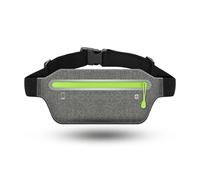 Outdoor Fitness Ultra-sottile Telefono Mobile Marsupio Elastico Sport Running Bag Impermeabile Close-Fitting Coin Card Holder Belt Bag, Grigio, 1 pezzo