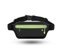 Outdoor Fitness Ultra-sottile Telefono Mobile Marsupio Elastico Sport Running Bag Impermeabile Close-Fitting Coin Card Holder Belt Bag, Nero , 1 pezzo