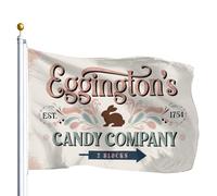 Outdoor Flag Eggington'S Candy Company Garden Flag Decorative Bandiere Da Giardino Resistente Alle Intemperie Bandiera Da Cortile Per Camera Da Letto Calcio Vacanze 90X150Cm