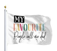 Outdoor Flag Le Mie Persone Preferite Mi Chiamano Papà Garden Flag Grande Bandiere Da Giardino Premium Bandiera Da Cortile Per Interno Giardino Camera Da Letto 90X150Cm