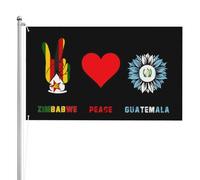 Outdoor Flag Zimbabwe Pace Dello Zimbabwe Guatemala Guatemalteco Bandiera Da Cortile Resistente Alle Intemperie Garden Flag Colore Vivido Bandiere Da Giardino Per Interno Camera Da Letto