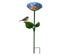 Outdoor Flower Bird Feeder Garden Decor Statue - Specifications Selling Points | Ideal Perfect Suitable Backyard Terrace Balcony Patio Deck Lawn Path Ornament Wildlife Hummingbird Bee Drinking Station