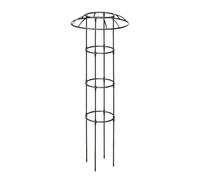 Outdoor Flower Tower Frame - 63 Inch Garden Plant Trellis | Iron Vine Support - Rustproof climbing trellis for clematis jasmine cucumber dragon fruit pots creating vertical support in outdoor gardens