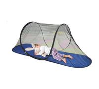 Outdoor Fly Net, Lightweight Mesh Tent Canopy, Waterproof Shelter, Breathable Parasite Protection, Portable Mesh Cover for Camping, Beach, Travel, Sleeping, Adults, Athletes, Blue, Black