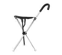 Outdoor Foldable Cane Chair | Adjustable Tripod Cane Chair, Portable Lightweight Seat Support, For Elderly Seniors Hiking Travel Outdoor Urban Trail Park Resting Assistance