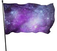 Outdoor Galaxy Space Nebula Stars and Planet Garden Flag, Game Flag 3 X 5 ft Decorazioni per la casa all'aperto