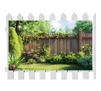 Outdoor Garden Backdrop Cloth - 210×150cm Polyester Photography Background 7×5 FT with 10m Hanging Rope | Party Wedding Event Decoration Banner Screen, Picnic Photo Booth Prop, Floral Nature Scene