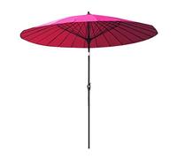 Outdoor Garden Parasol Umbrella |2.7M| Round/Tiltable/with Crank / 38MM Umbrella Pole for Terrace/Patio/Balcony/Coffee